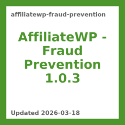 AffiliateWP – Fraud Prevention 1.0.3
