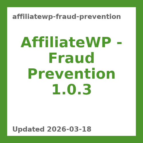 AffiliateWP – Fraud Prevention 1.0.3