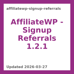 AffiliateWP – Signup Referrals 1.2.1