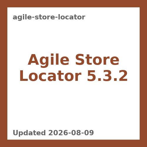 Agile Store Locator 5.3.2