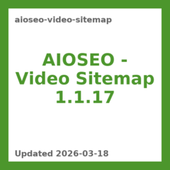 AIOSEO – Video Sitemap 1.1.17