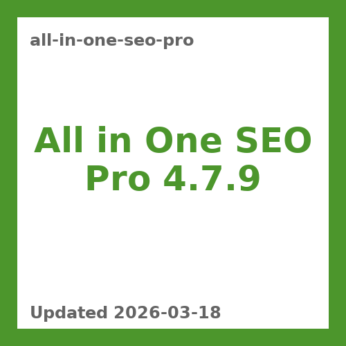 All in One SEO Pro 4.7.9