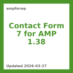 Contact Form 7 for AMP 1.38