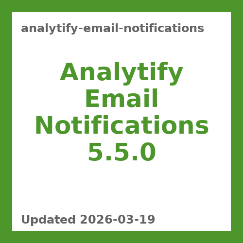 Analytify Email Notifications 5.5.0