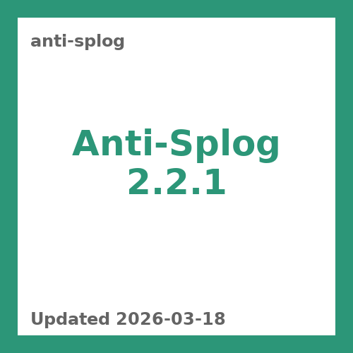 Anti-Splog 2.2.1