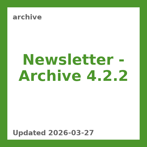 Newsletter - Archive 4.2.2