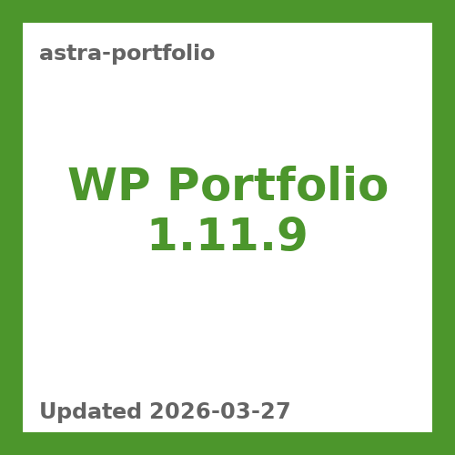 WP Portfolio 1.11.9