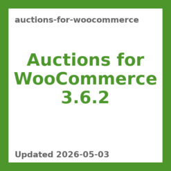 Auctions for WooCommerce 3.6.2