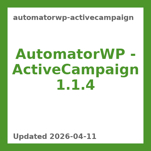 AutomatorWP - ActiveCampaign 1.1.4