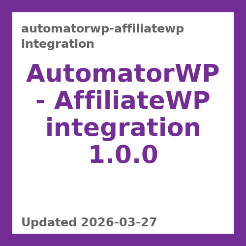 AutomatorWP - AffiliateWP integration 1.0.0