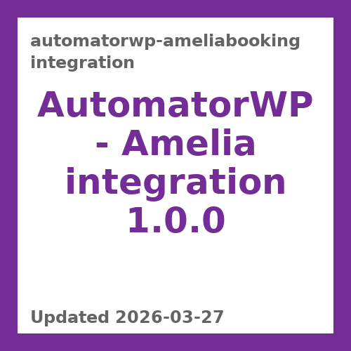 AutomatorWP - Amelia integration 1.0.0