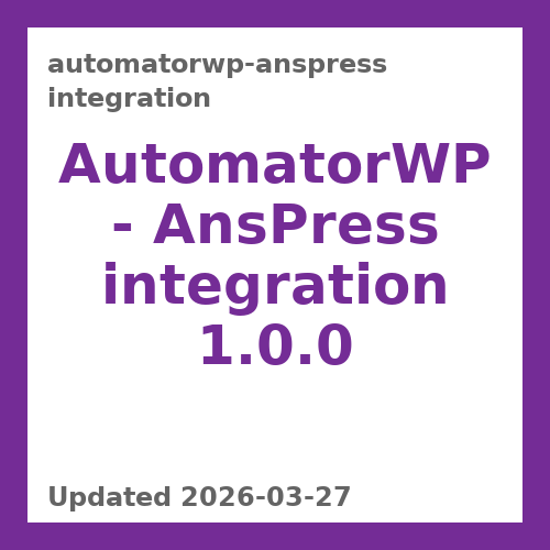 AutomatorWP - AnsPress integration 1.0.0