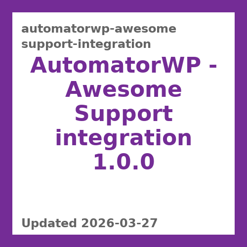 AutomatorWP - Awesome Support integration 1.0.0
