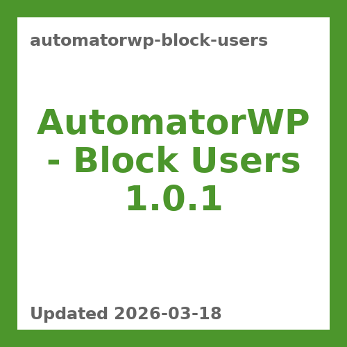 AutomatorWP – Block Users 1.0.1