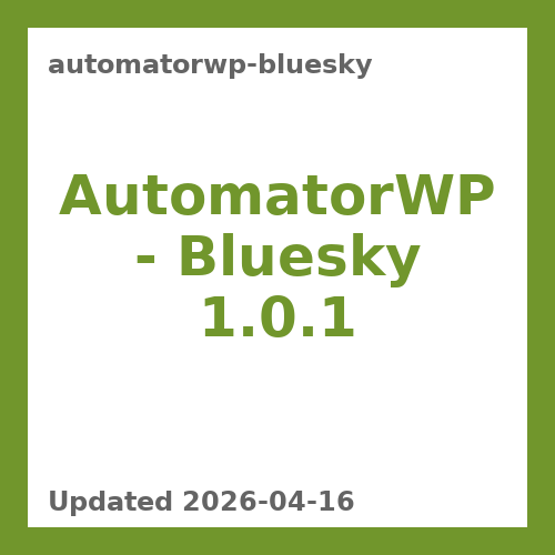 AutomatorWP - Bluesky 1.0.1