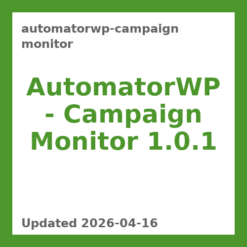 AutomatorWP - Campaign Monitor 1.0.1