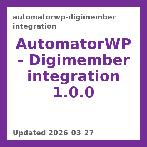 AutomatorWP - Digimember integration 1.0.0