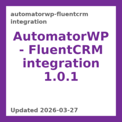 AutomatorWP - FluentCRM integration 1.0.1