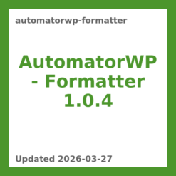 AutomatorWP - Formatter 1.0.4