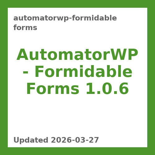 AutomatorWP – Formidable Forms 1.0.6
