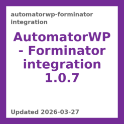 AutomatorWP - Forminator integration 1.0.7