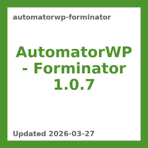 AutomatorWP – Forminator 1.0.7