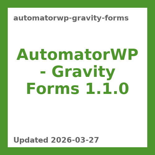 AutomatorWP – Gravity Forms 1.1.0