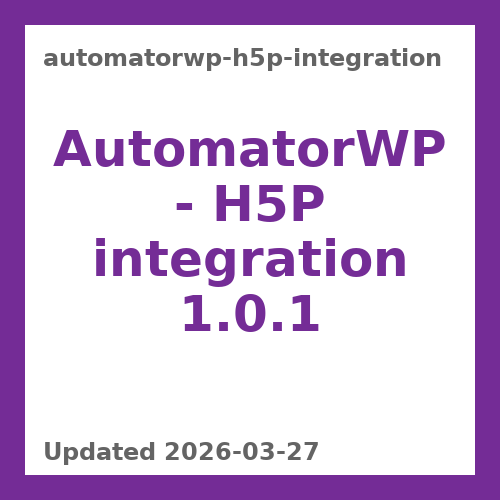 AutomatorWP - H5P integration 1.0.1