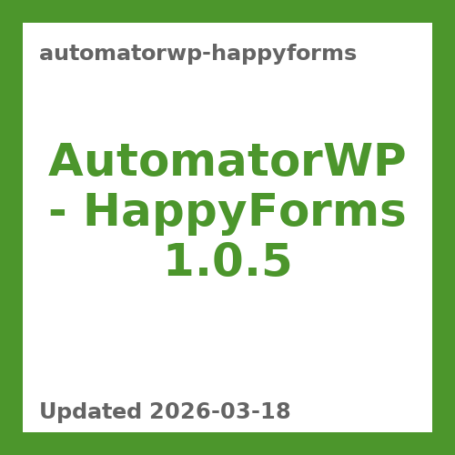 AutomatorWP – HappyForms 1.0.5
