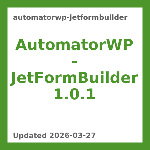 AutomatorWP – JetFormBuilder 1.0.1