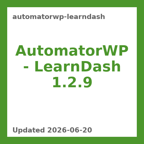 AutomatorWP - LearnDash 1.2.9