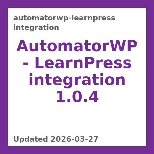 AutomatorWP - LearnPress integration 1.0.4