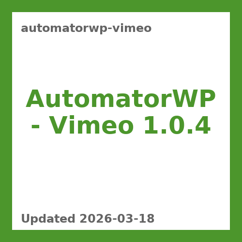 AutomatorWP – Vimeo 1.0.4