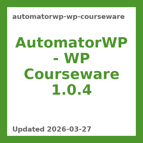 AutomatorWP - WP Courseware 1.0.4
