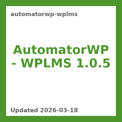 AutomatorWP – WPLMS 1.0.5