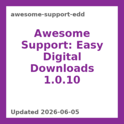 Awesome Support: Easy Digital Downloads 1.0.10