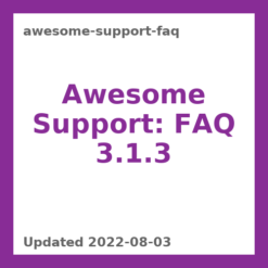 Awesome Support: FAQ 3.1.3