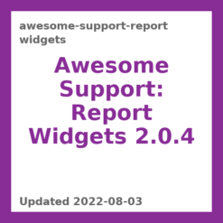 Awesome Support: Report Widgets 2.0.4