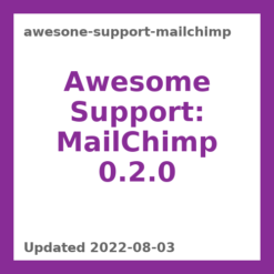 Awesome Support: MailChimp 0.2.0