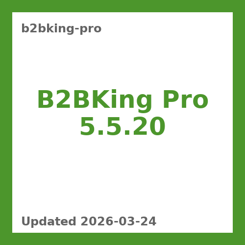 B2BKing Pro 5.5.20