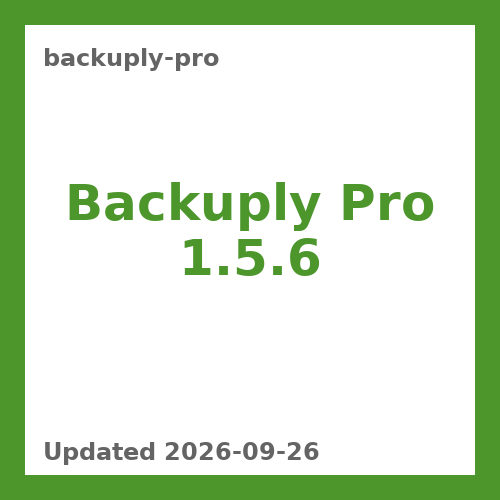 Backuply Pro 1.5.6