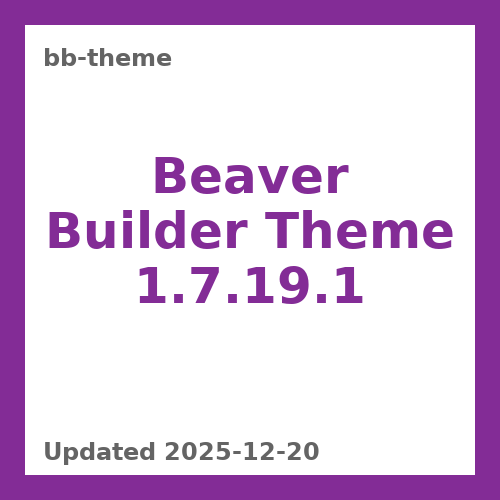 Beaver Builder Theme 1.7.19.1