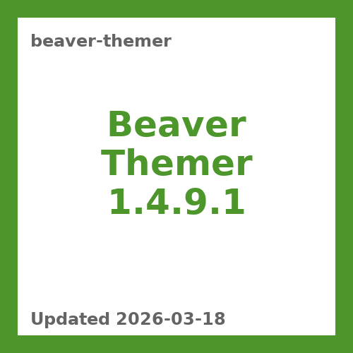 Beaver Themer 1.4.9.1