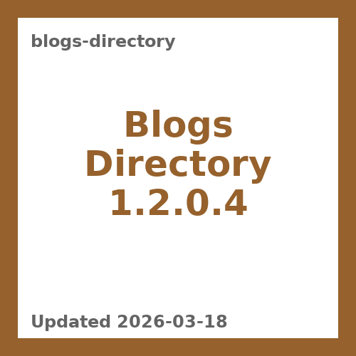Blogs Directory 1.2.0.4