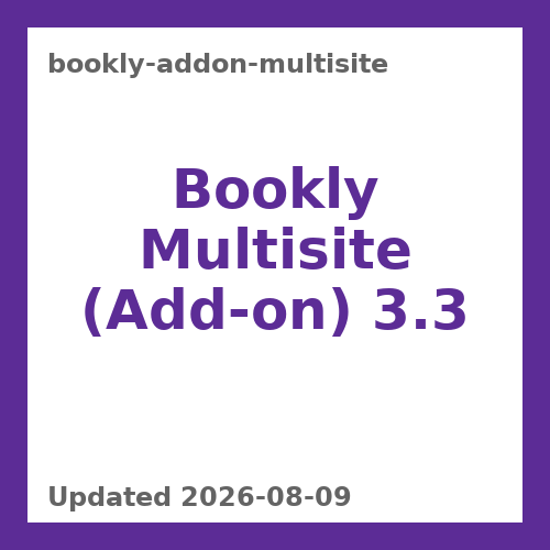 Bookly Multisite (Add-on) 3.3