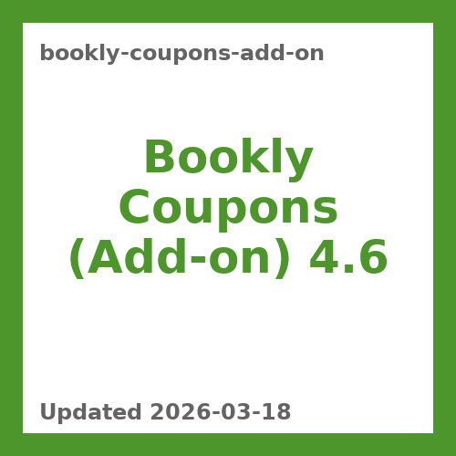 Bookly Coupons (Add-on) 4.6