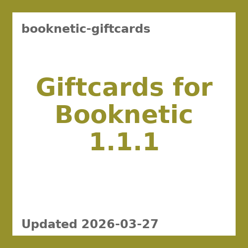 Giftcards for Booknetic 1.1.1