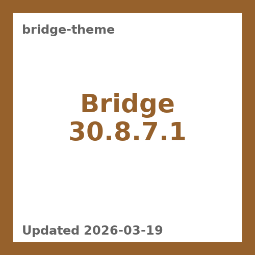 Bridge Responsive Theme 30.8.7.1