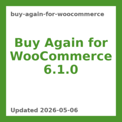 Buy Again for WooCommerce 6.1.0
