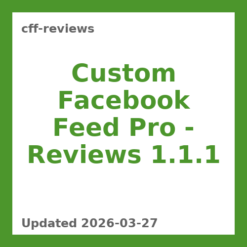 Custom Facebook Feed Pro – Reviews 1.1.1